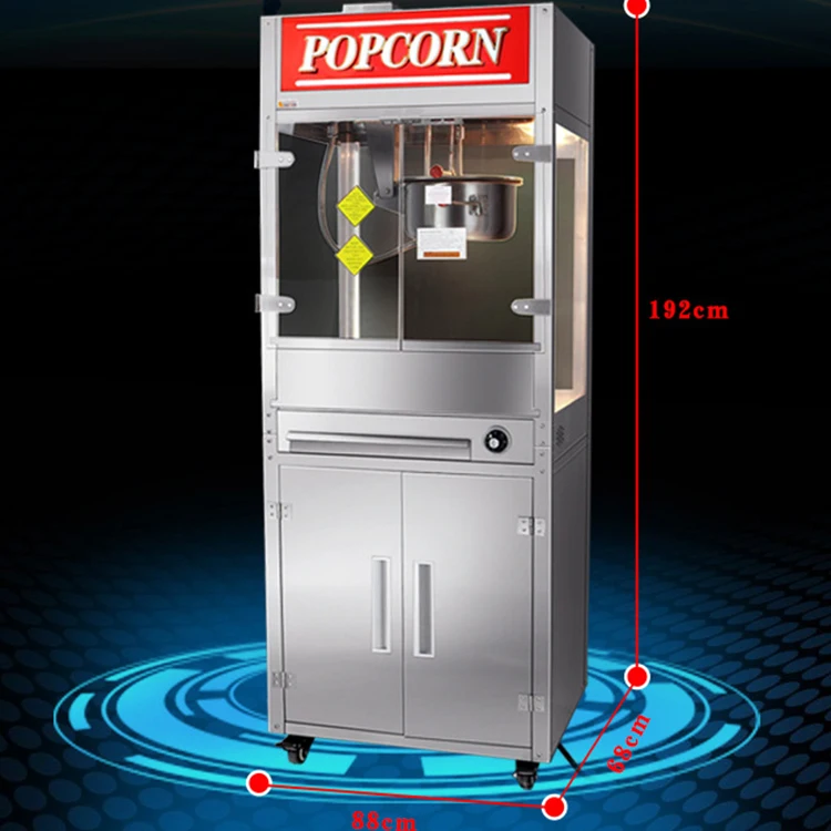 Large Capacity Factory Transparent Glass Commercial Popcorn Makers Popcorn Machine