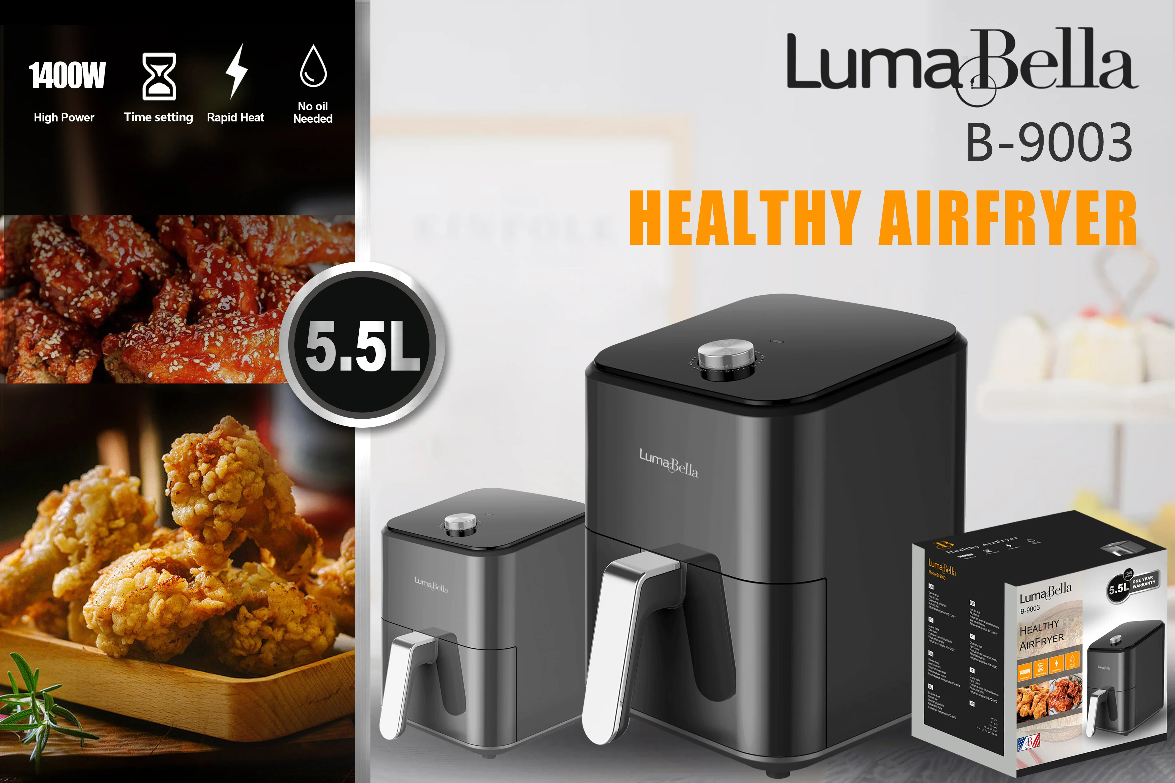 9003 luma bella best-selling air fryer