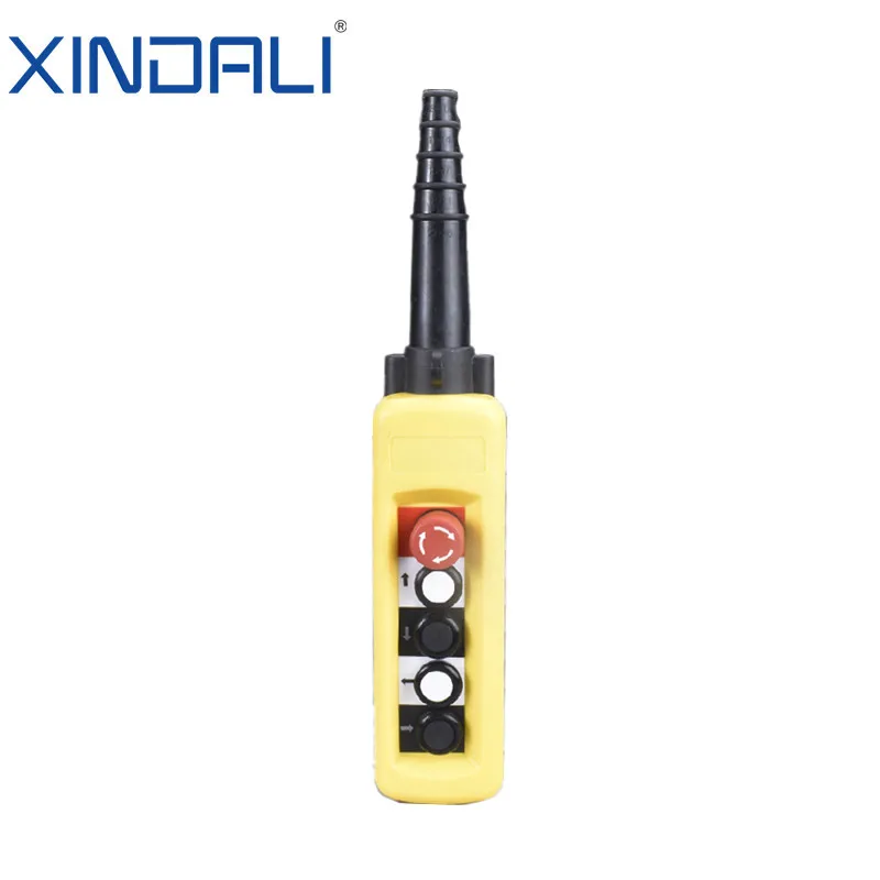 XCD-65K 66 Series Emergency Stop up Down Hoist Push Button Switch Pendant Control Station 220v Yellow Master Diy Drukknop Kit