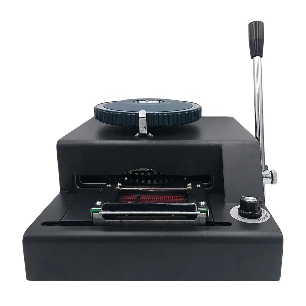 Hot Selling Manual 72 Character Embosser Letter Number Embossing Machine for Plastic PVC Card
