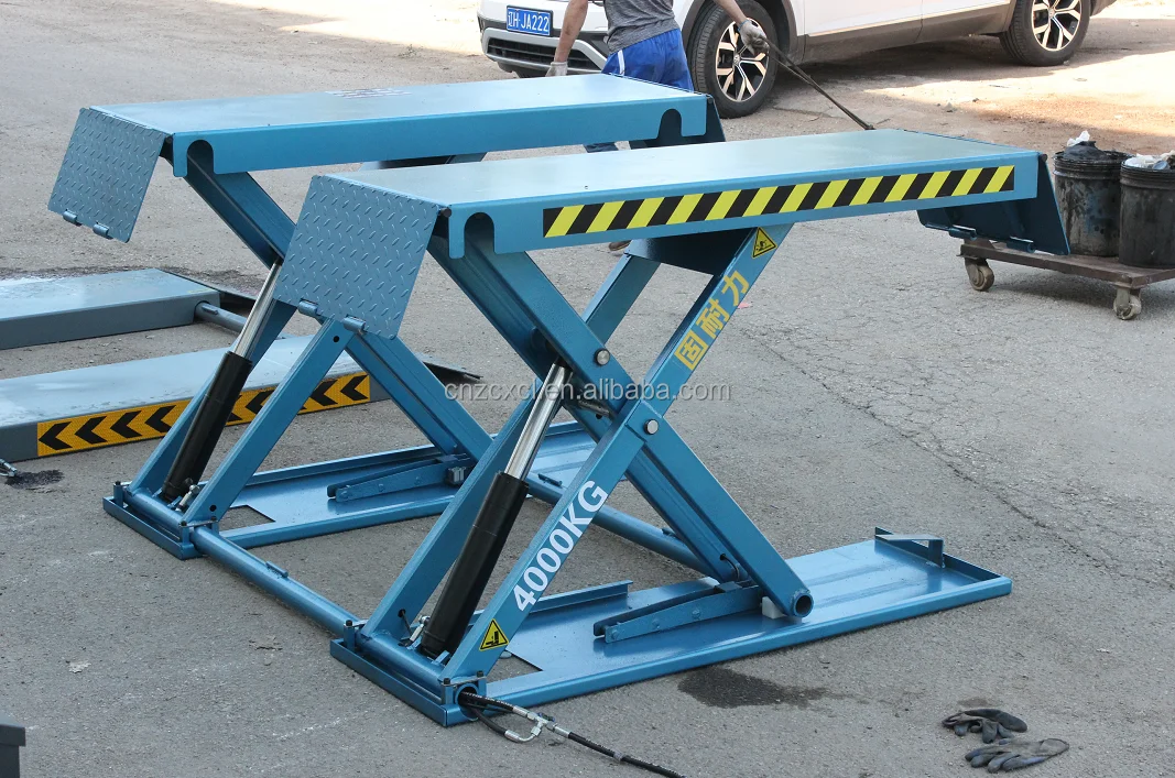 3000kg Customized Full Rise Underground Hydraulic Scissor Car Lift