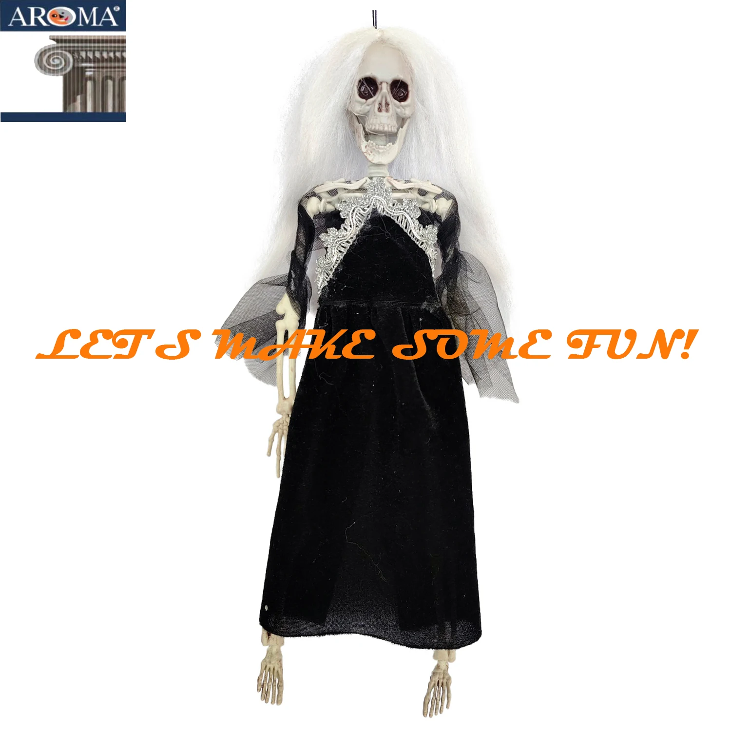 3er-Set Meerjungfrau-Skelette Für Halloween – 40,6 Cm, Wetterfest, Gruselige Deko Für Garten & Party