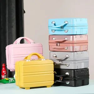Factory Wholesale Hand Luggage Female Small 14 Inch Cosmetic Case Light Portable Travel Case