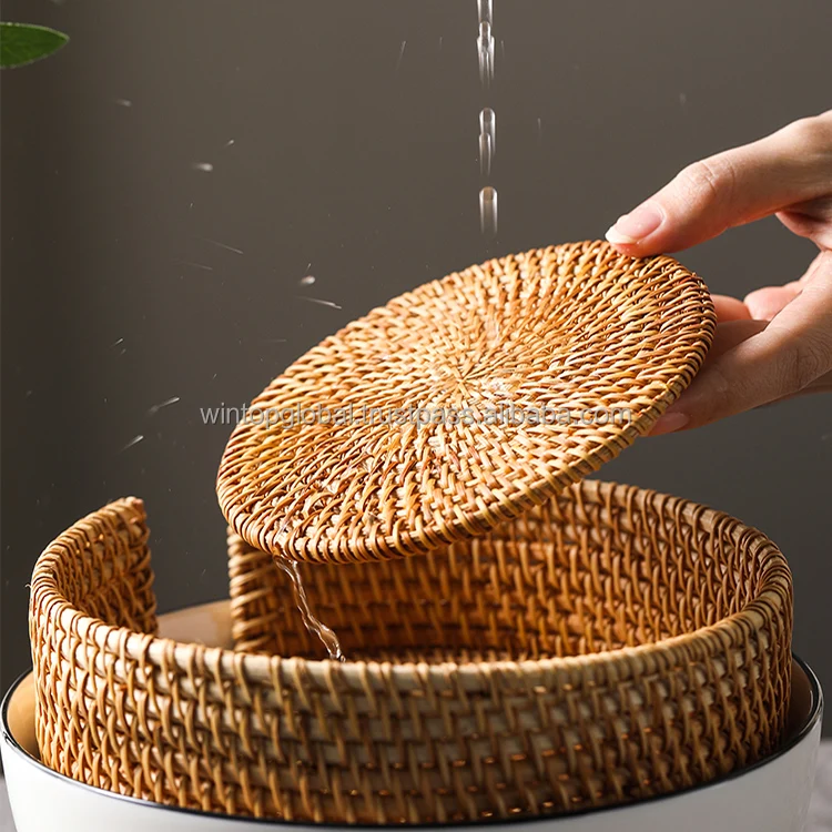 Cheap Charger Plates Wicker Rattan Wholesale Set Handicrafts Placemats