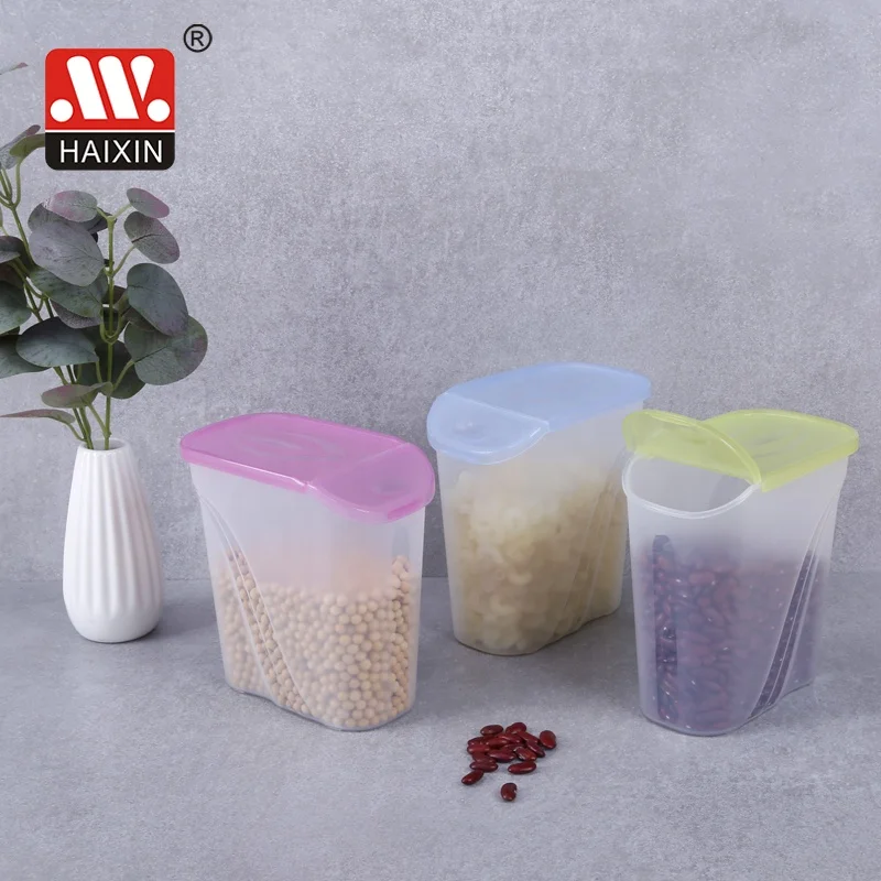 Haixing Factory Wholesale 1L Storage Small Plastic Canister Food Container