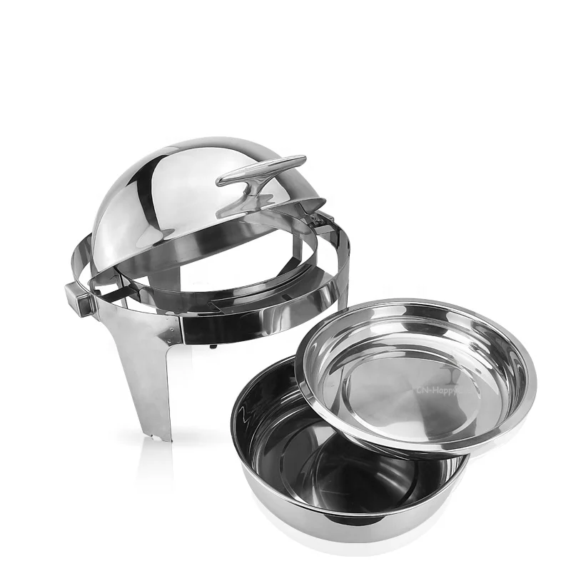 Заводская поставка отличный круглый подогреватель из нержавеющей стали набор для подогрева пищи