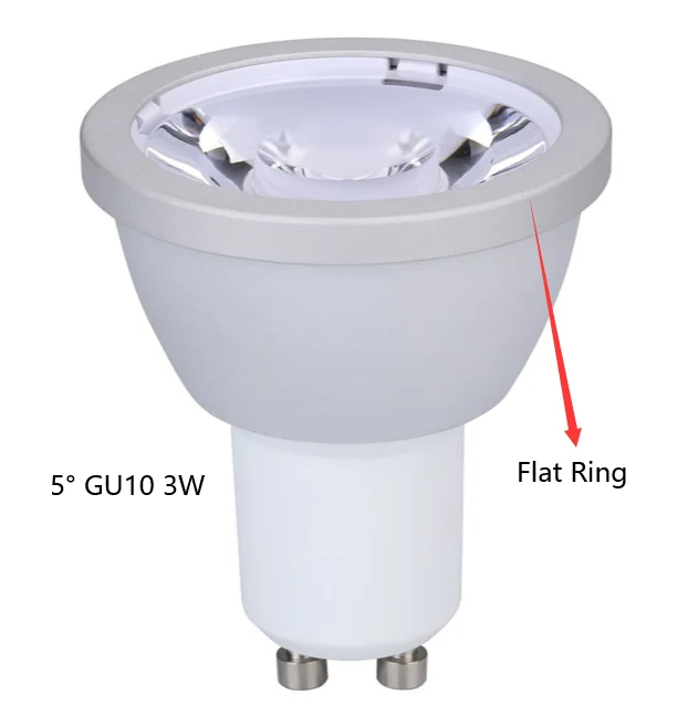 Gu10 Gu5.3 Spotlight Narrow Beam Angle 5 Degree Showcase Track Lighting