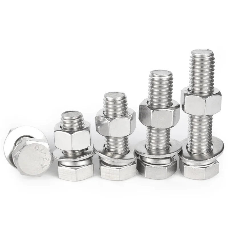 M6 M8 M10 Grade 8 Custom Stainless Steel Hexagon Ss 304 Nut and Bolts Hex Head Allen Flush Bolt and Nut Manufacturers and Fasten