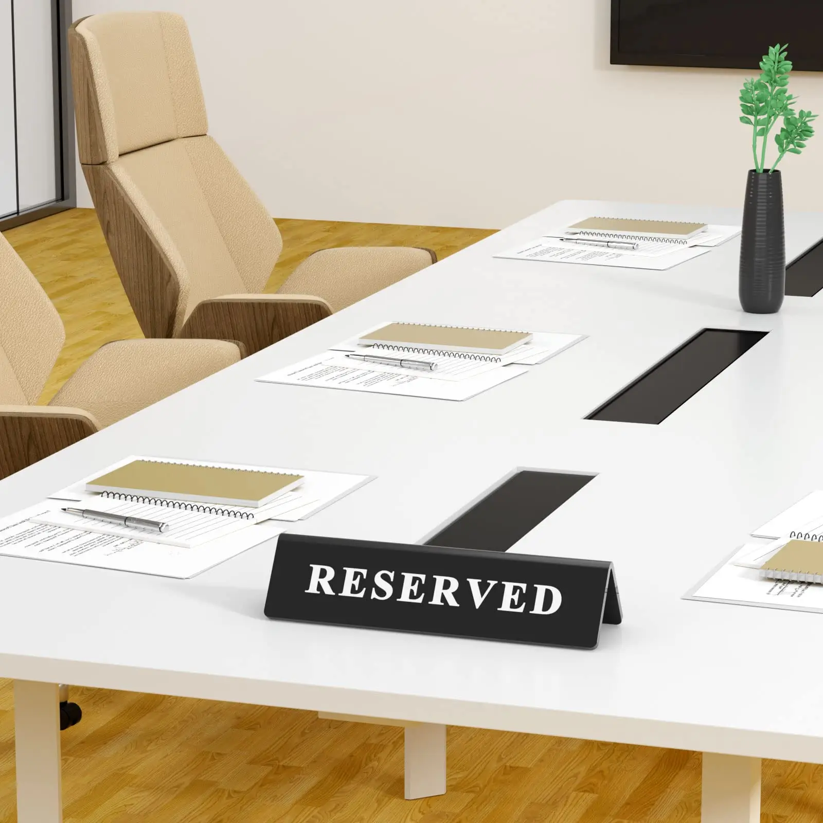 2x8 Inches Custom Printing Desk Sign Guest Reservation Table Notice Seat Sign Acrylic Reserved Table Tent Signs