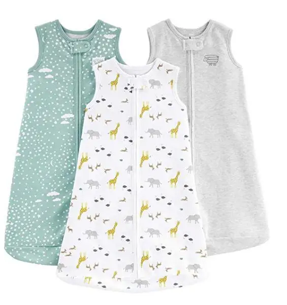 Детская сумка для сна с перевернутой молнией унисекс одежда малышей без рукавов теплое мягкое переносное одеяло TOG 0 5-3