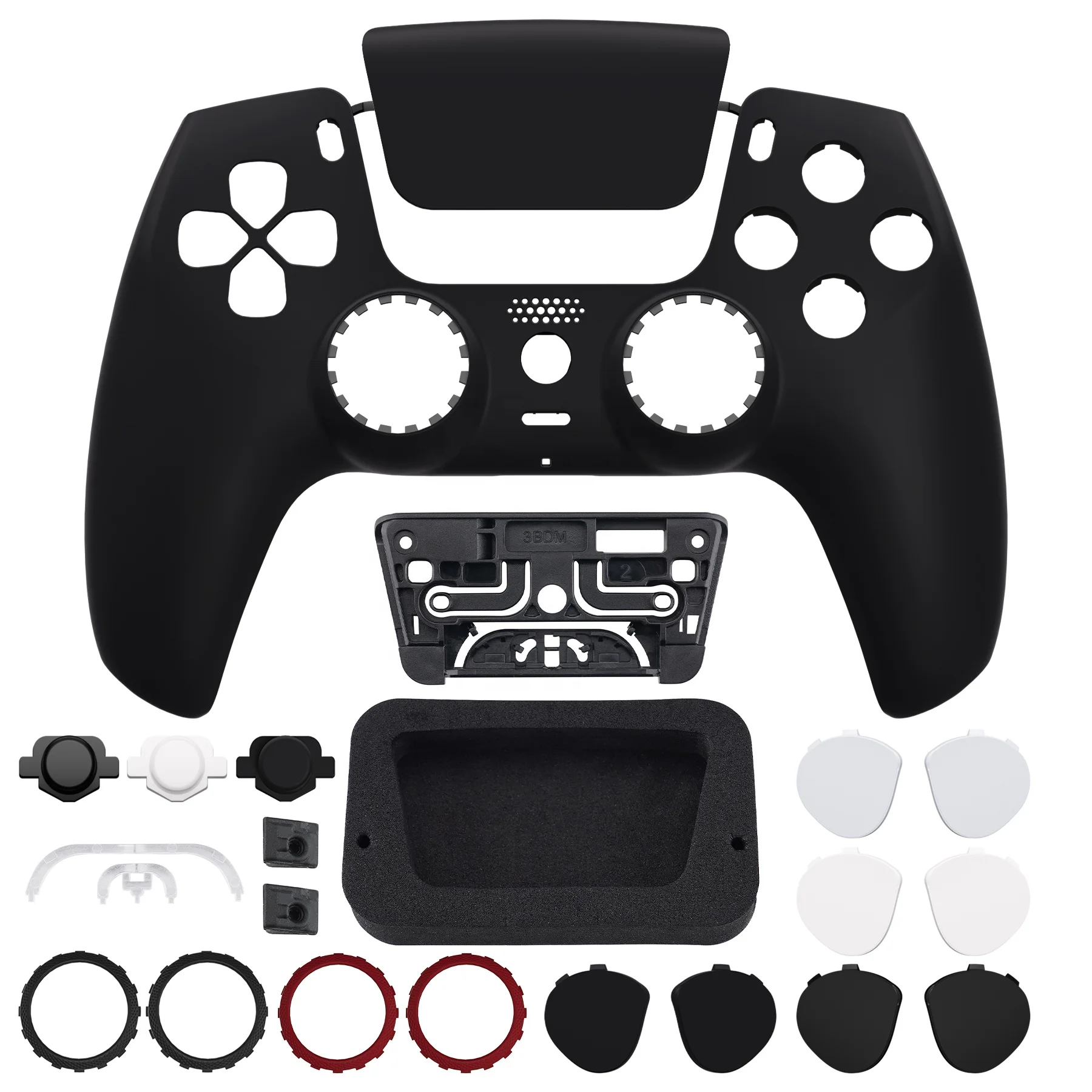 Cover Frontale Personalizzata Per Controller PS5 – Guscio Di Ricambio Colorato (Rosso, Blu, Oro) - Foto 4