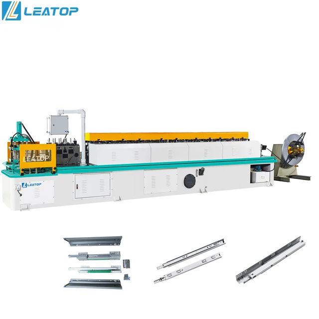 Metal Drawer Slider Roll Forming Machine guangdong Leatop metal moulding machinery