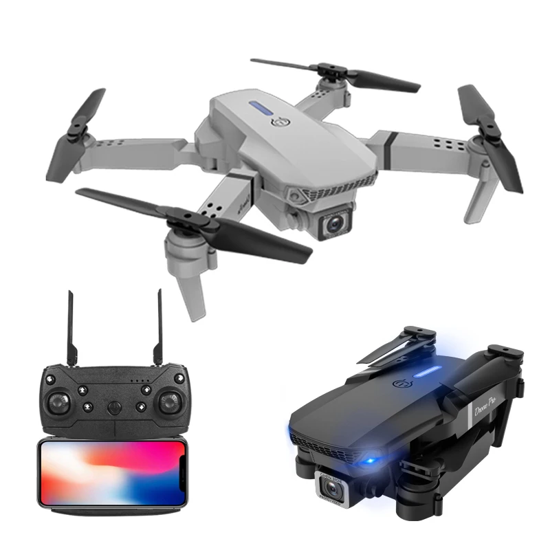 E88 Pro Drone 4k Hd Dual Camera Fpv 15 Minutes Flying Battery Long ...