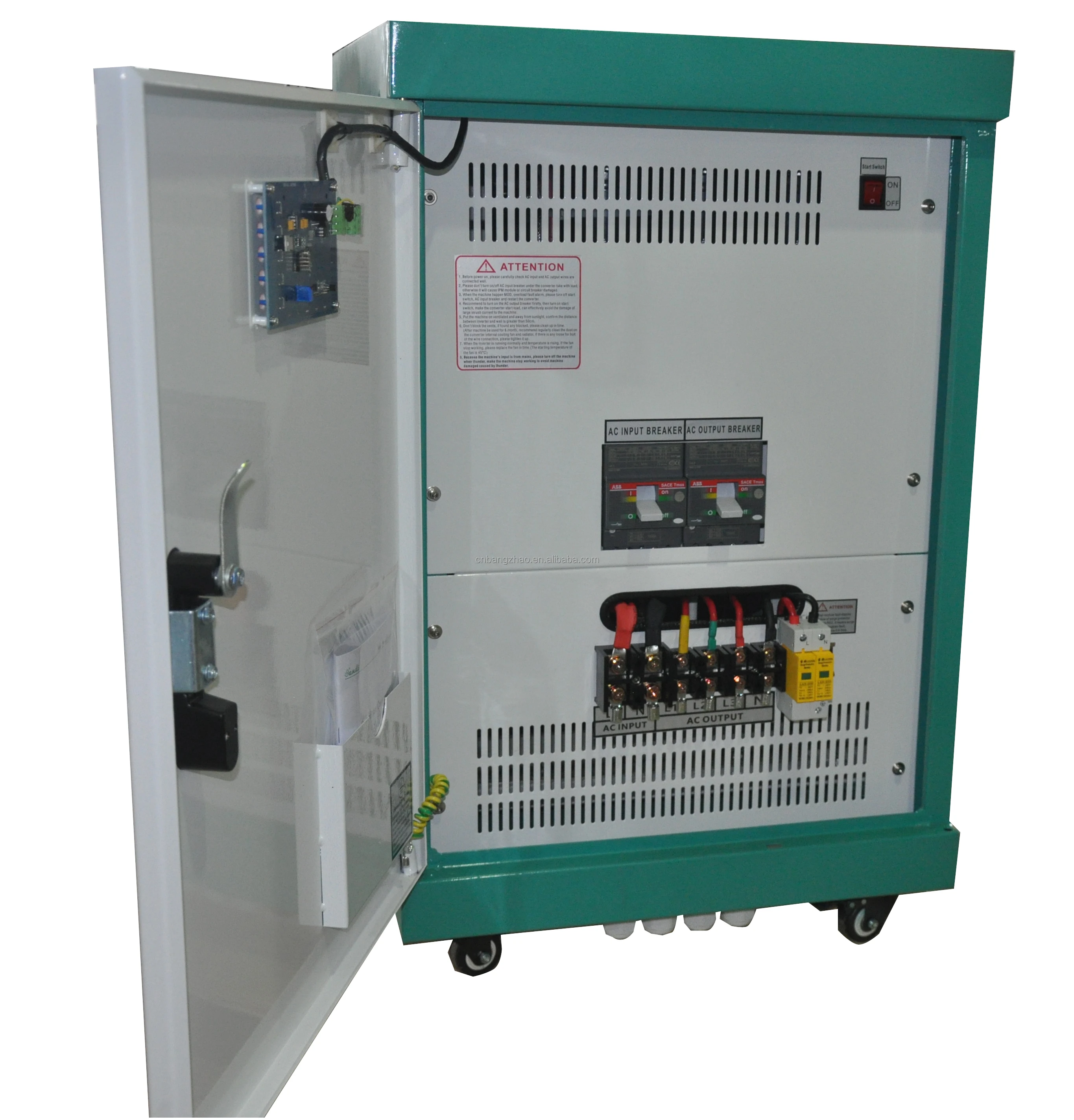 40kw Static Phase Converter 120/240vac Split Phase To 120/208v 3 Phase
