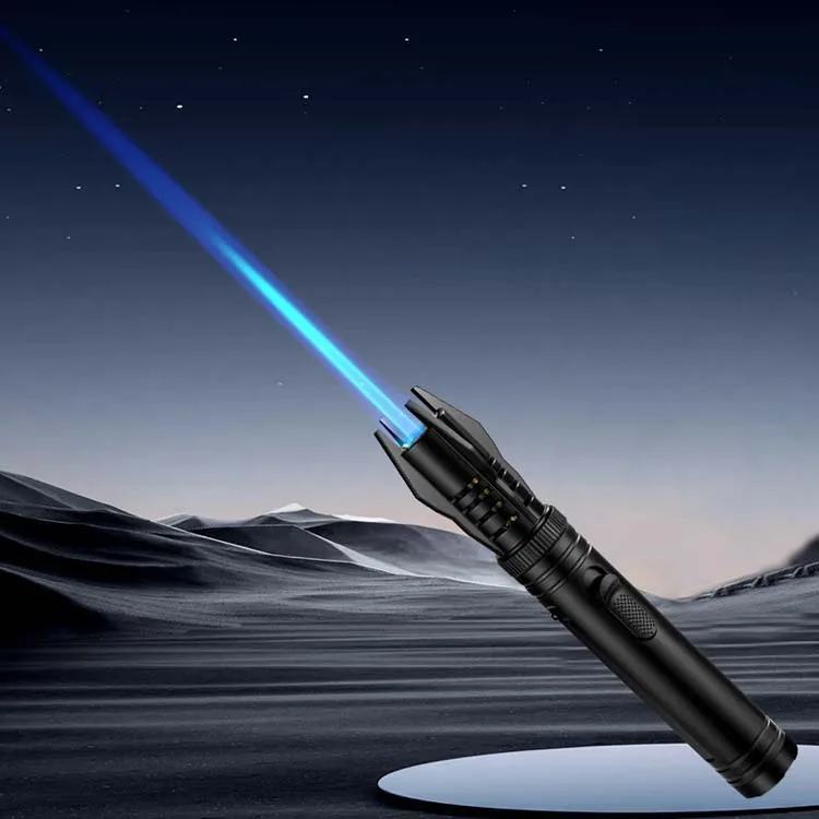 High Quality Welding Guns Refillable Butane Windproof Torch Lighter Jet Blue Flame Lighter