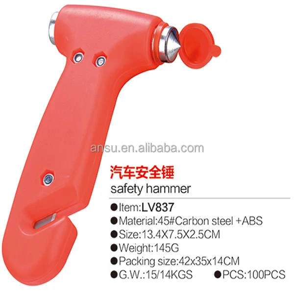 China Factory Price Car Emergency Life Hammer Safety Glass Fire Hammer