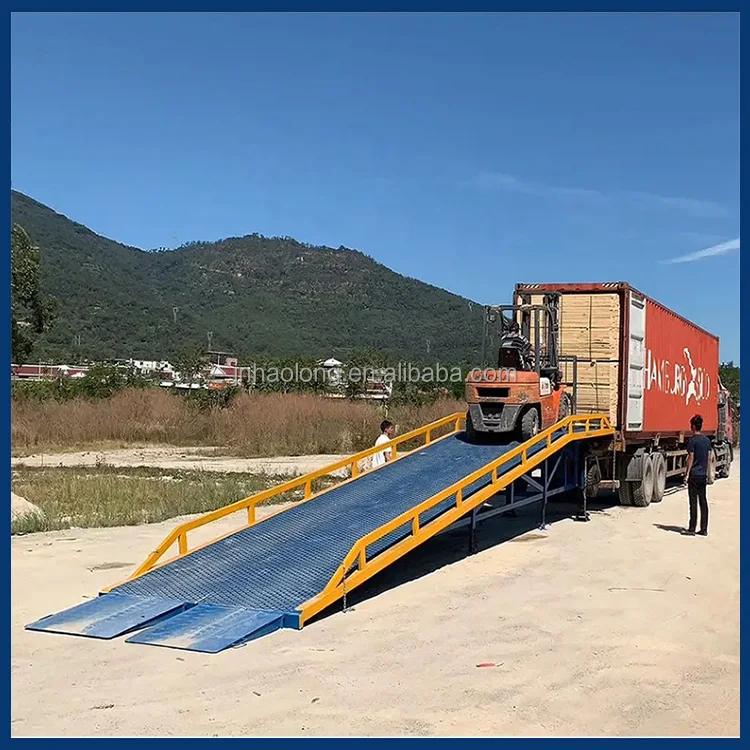 Heavy Truck Ramp Container Ramp Mobile Boarding Bridge Loading Terminal ...