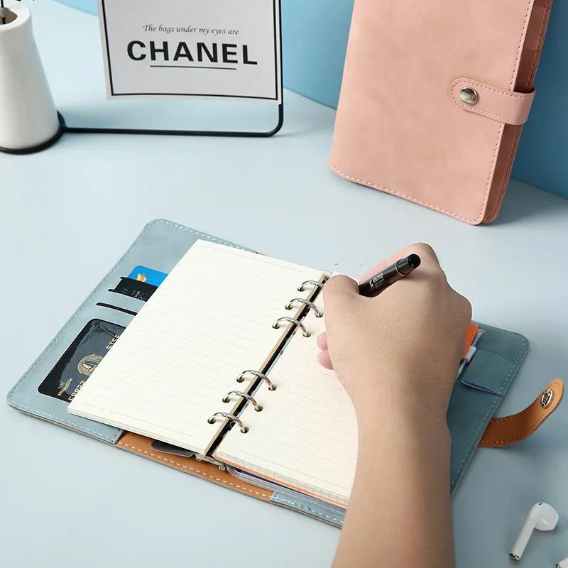 クラシックソフトPUレザールーズリーフオフィススクール