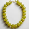 Collana in cera d'api giallo limone