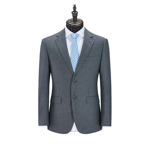 Men's Business Suits 2-piece Set Lion City HY5076-1 Single Breasted V-neck Half Canvas 50% Wool 50% Polyester Fiber Breathable