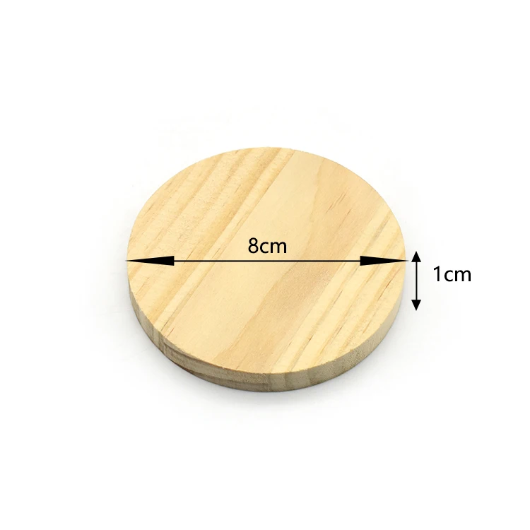 Custom Logo Tea Coffee Cup Mat Wooden Coasters for Drink