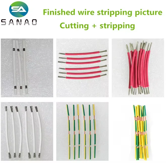 SA-8200C Fully Automatic 0.1-6 MM² Computerized Wire Harness Stripping Machine Cable Cutting and Stripping Machine for 2 Wires