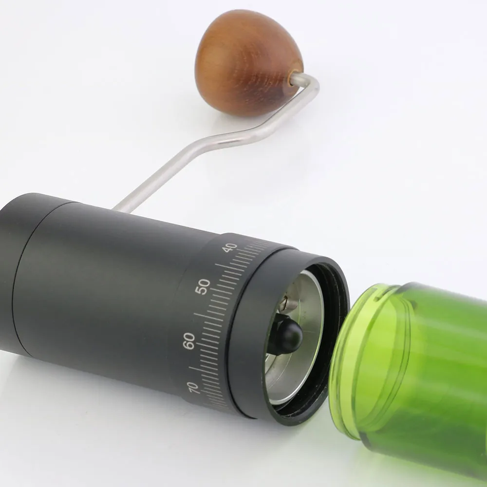 Manual Coffee Bean Grinder without central axis Adjustable Settings Burr Grinder Coffee Bean Mill for Kitchen Travel and Camping