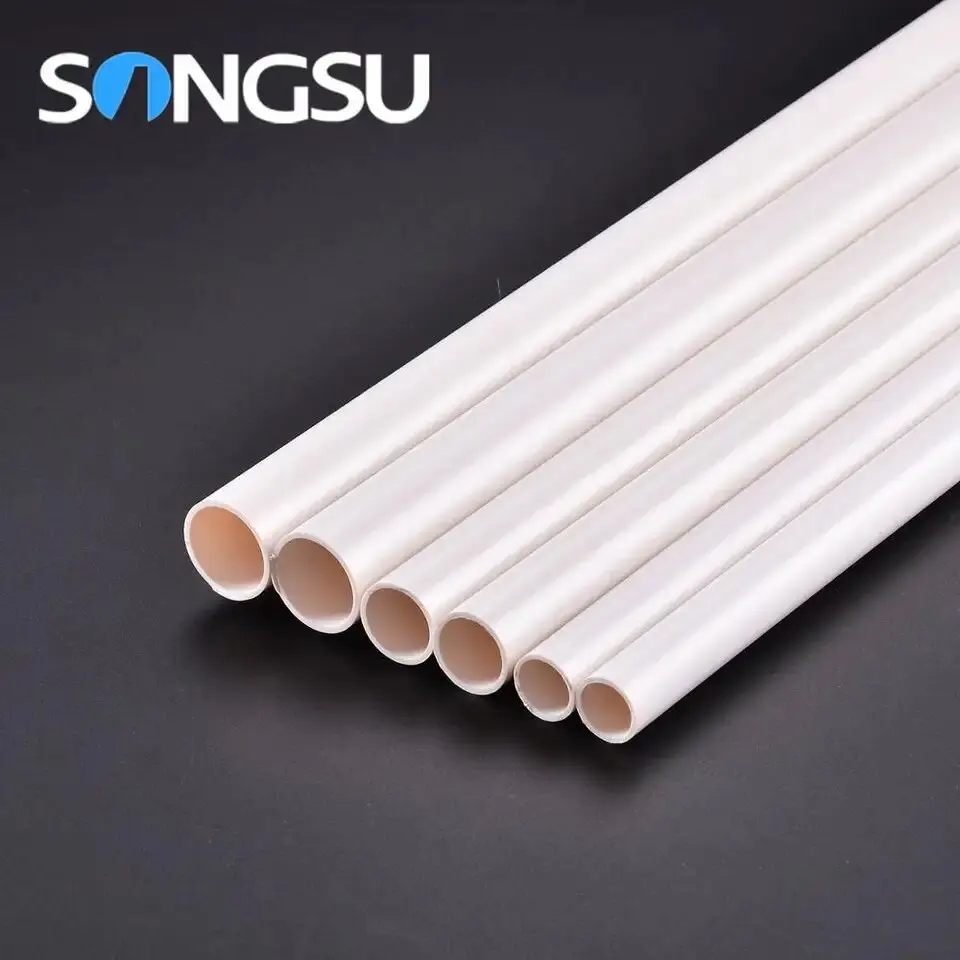 Foshan Songsu Pvc Pipe Brand Names 48mm 68mm Electrical Conduit White