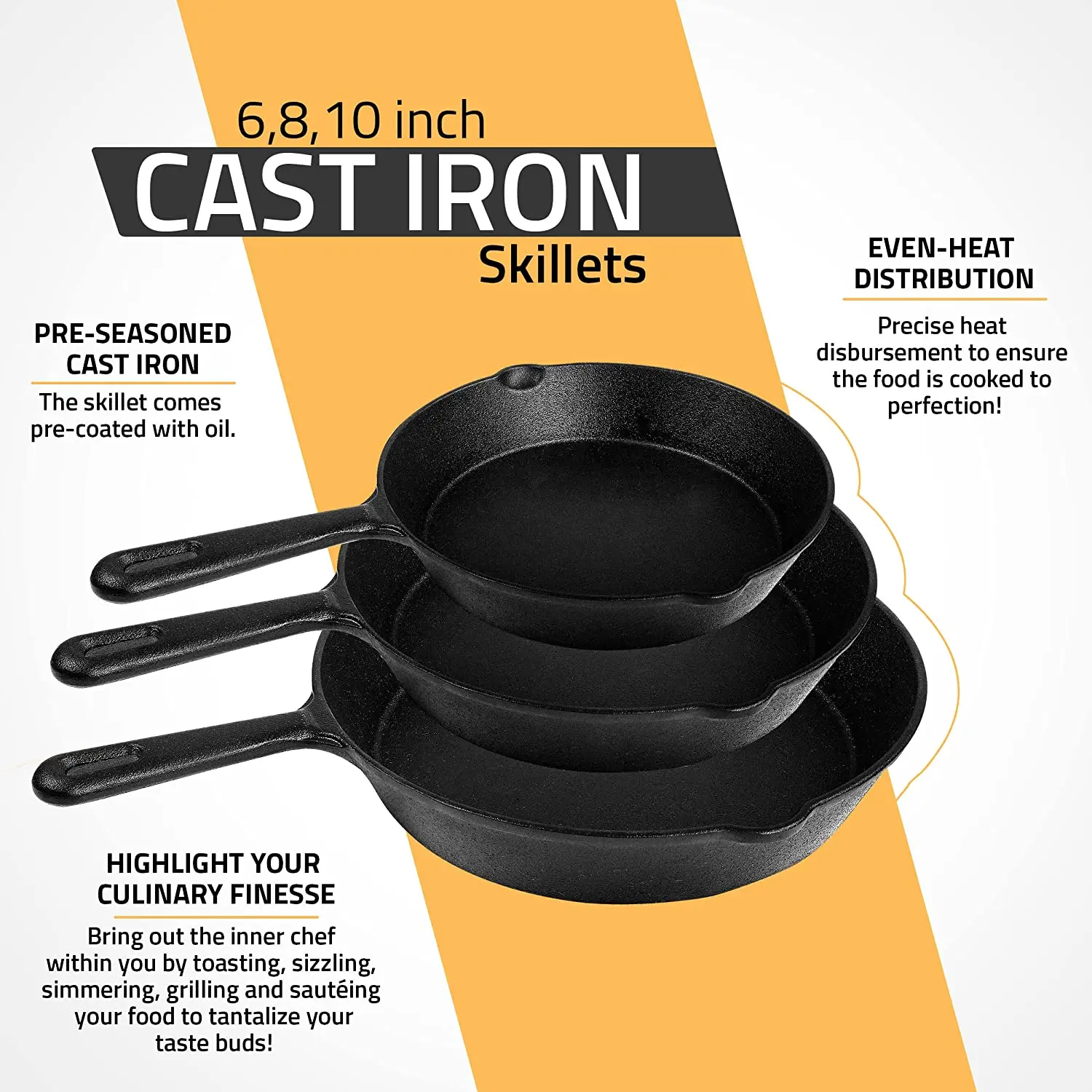 Wholesale Utopia Kitchen Pre-Seasoned Cast-Iron Square Grill Pan