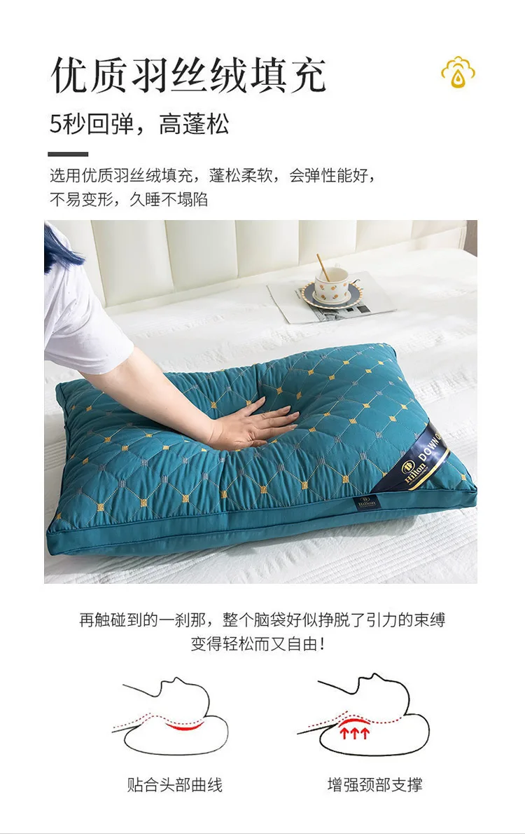 Fournisseurs, fabricants d'oreillers en duvet en microfibre Hilton  personnalisés en Chine - Vente en gros directe d'usine - GUANGHAO