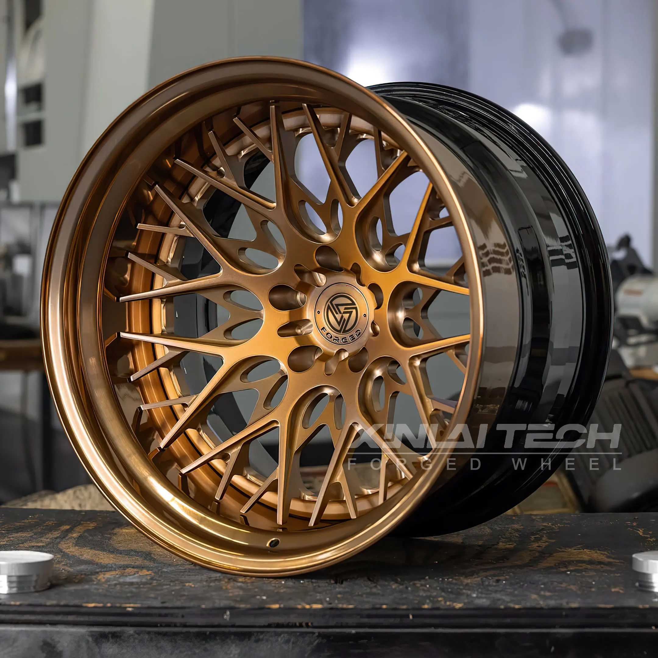 XINLAI Custom Forged 2/3 Pieces Wheels 18 -24 Inch 5x120 5x114.3 5x112 Alloy Rim Concave Deep Dish Deep Lip Car Wheels - Image 1