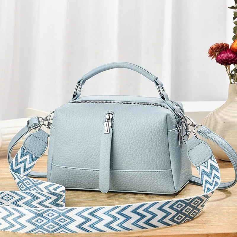 2026 New Style Korean Fashion Handbag Large Capacity Solid Color Shoulder Strap Women's Shoulder Bag Single Strap
