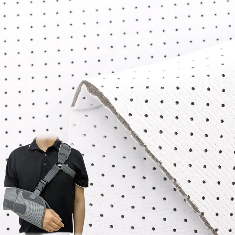 Cross-border Gorące Sprzedaże Przeszywana Tkanina Pluszowa Laminowana z Pianką do Opasek do Stabilizacji Złamań/Ochrzanięcia na Pasie/Opasek Velcro