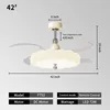 42IN-White-Shell-Pendant Mount
