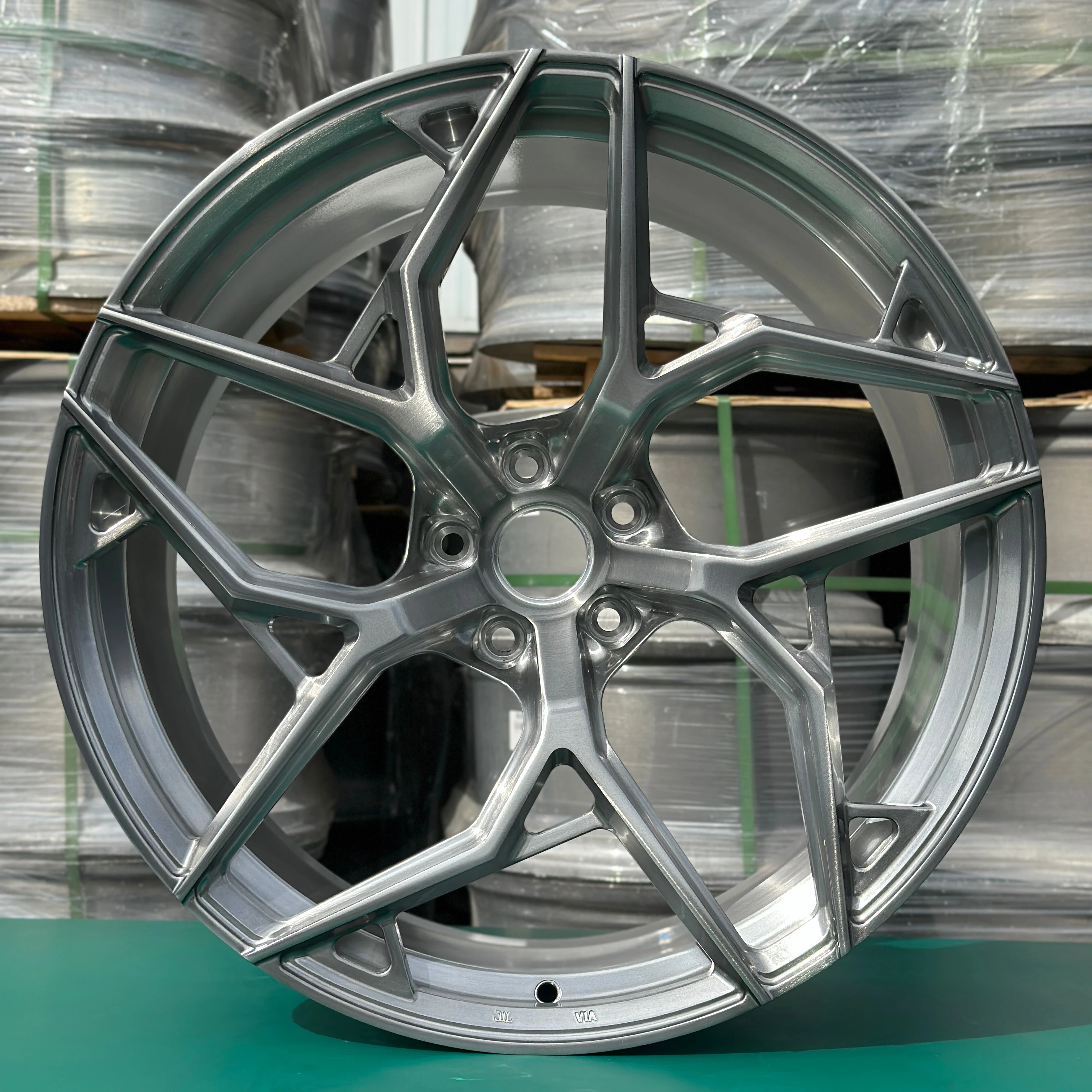 GVICHN brushed gray luxury multi spoke forged wheels 16 17 18 19 20 21 22 23 24 26 inch aluminum alloy rim 5x112 5x114.3 5x120