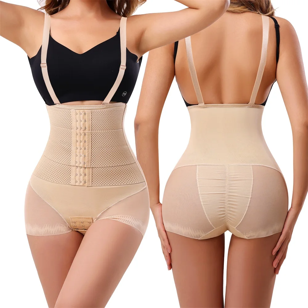 Wholesale Full Body Butt Lift Shaping Panties Underwear Shoulder Strap Tummy Control Shapewear Women Waist Trainer Shaper