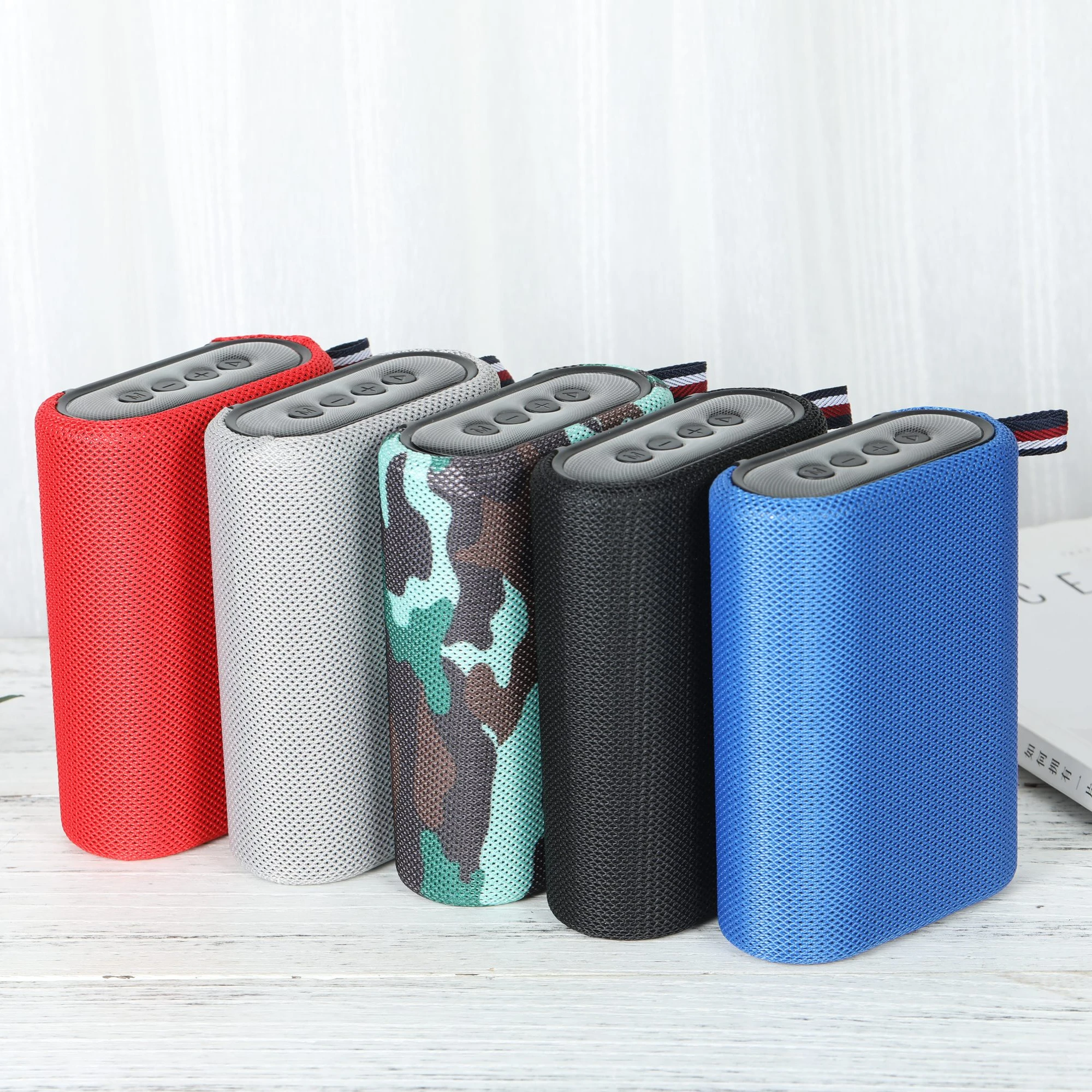 Promotion Fabric Subwoofer Stereo TWS Mini Portable Wireless Speaker Boombox Ready to Ship