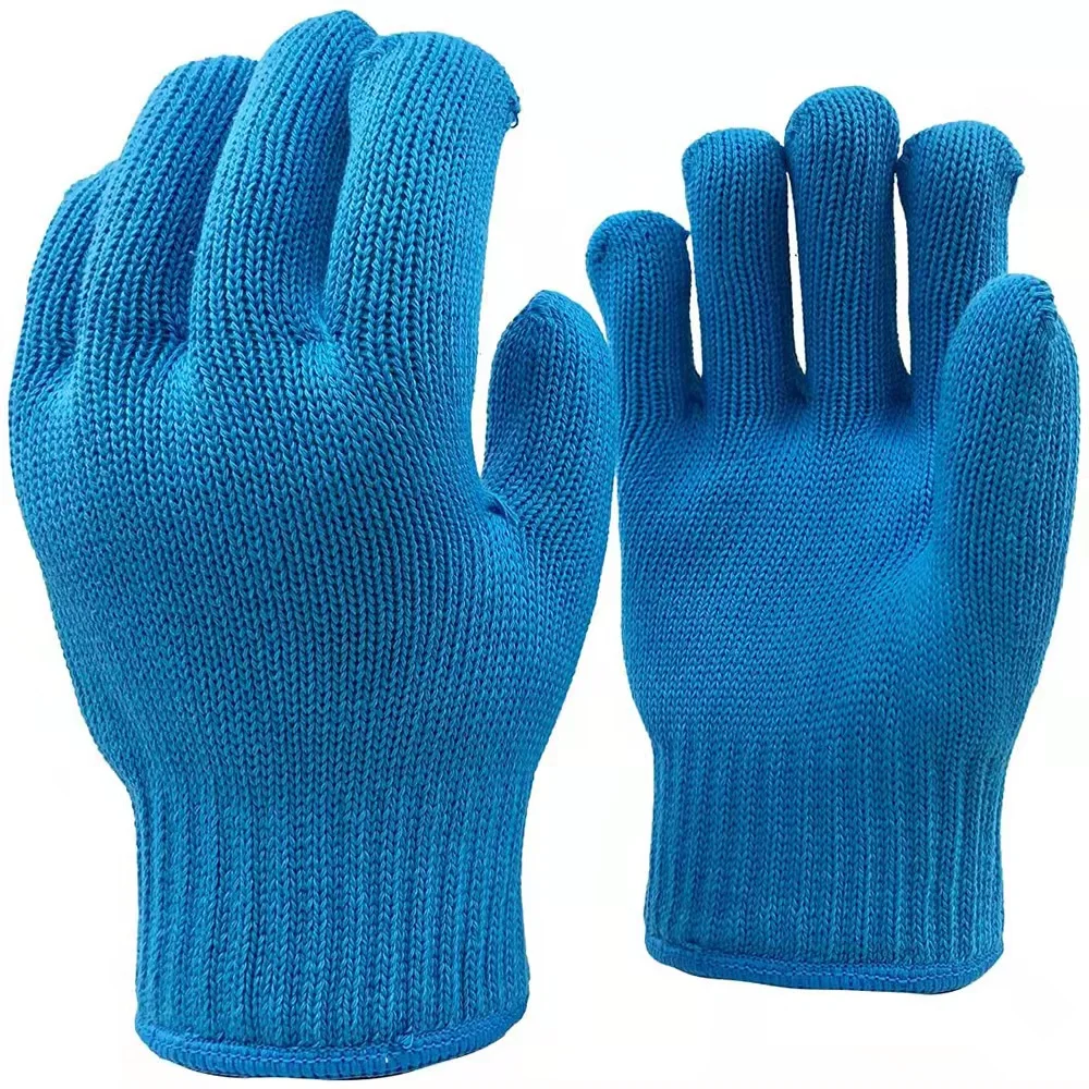 blue fire heat resistant gloves