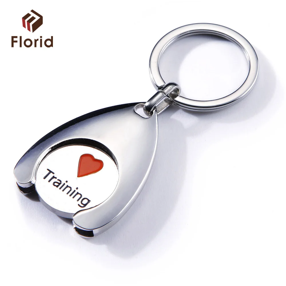 European Keychain Factory Price Custom Made Europe Keychain High Quality Token Coin Key ...