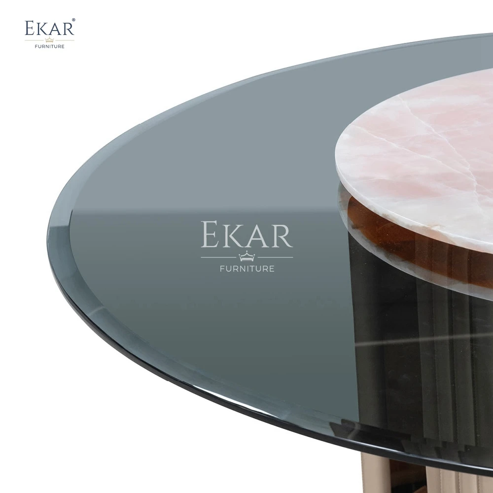 product modern luxurious pink jade marble round dining table with antique brass base for kitchen hotel or hall dining room furniture-65