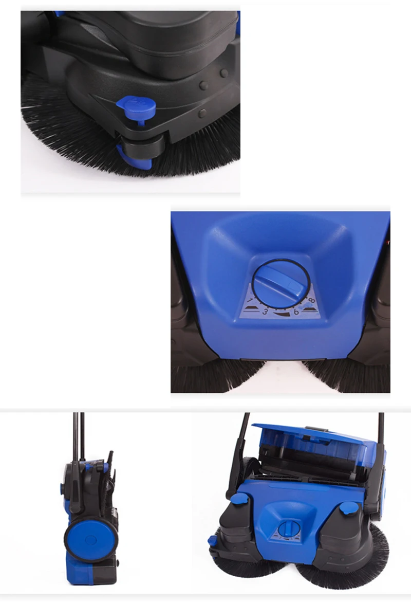 780H Hand Push Brush Leaf Road Street Floor Sweeper Outdoor Indoor Warehouse Cleaning Machine