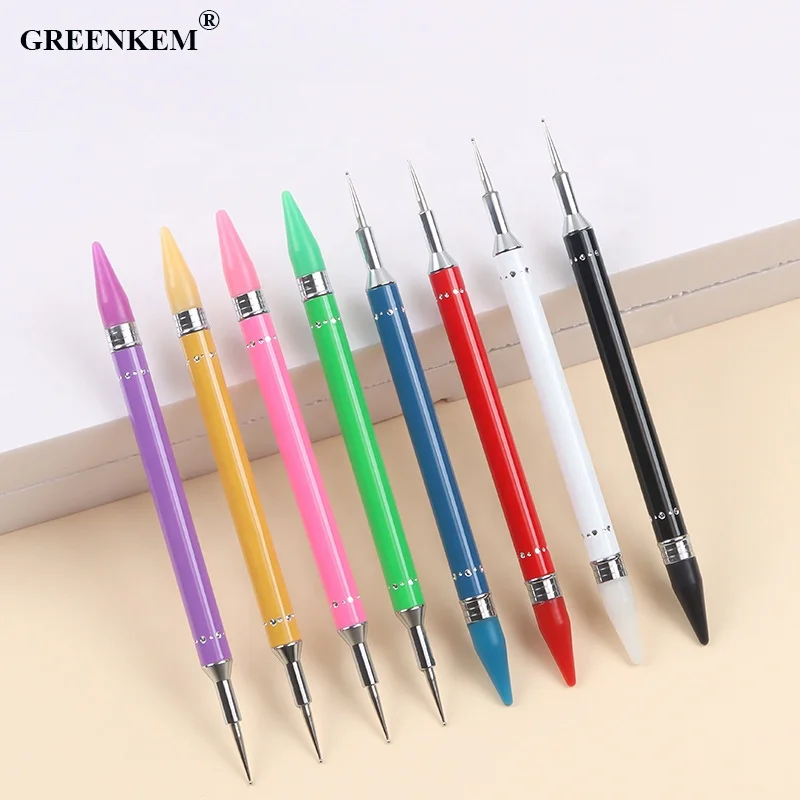 8 видов цветов оптовая продажа лидер продаж ручка для рисования воском стразами