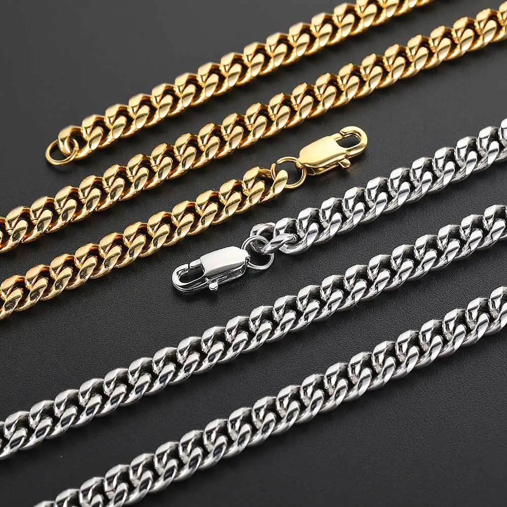Hip Hop Stainless Steel Necklace Titanium Steel Crypto Word Buckle Cuban  Chain 18-karat Gold Necklace for Men| Alibaba.com