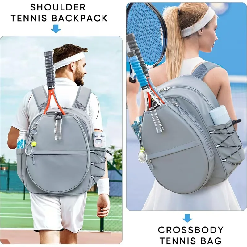 Customized Sports Backpack with 2 Rackets Waterproof Badminton Tennis and Pickle Bag, Customized logo preview 3