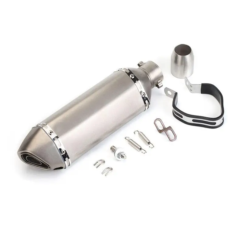 Rts 51mm Universal Motorcycle Exhaust Muffler Pipe Left Right Silencer For Sv650 Crf230 Z800