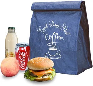 Office Waterproof Freezable Tyvek Thermal Insulated Dupont Paper Lunch Bag