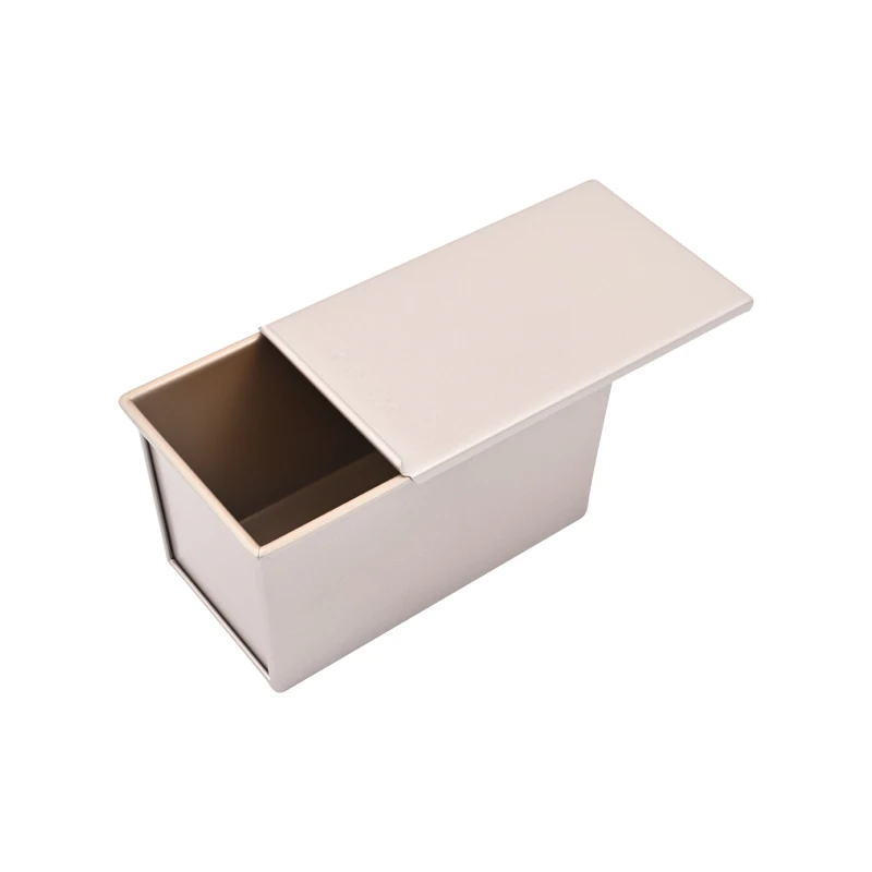 CHEFMADE WK9088 Bakeware Baking Tool Carbon Steel Non Stick Corrugated Baking Toast Mold Box Loaf Pan With Sliding Cover