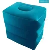 Inflable estándar de tres capas, color azul pavo real.
