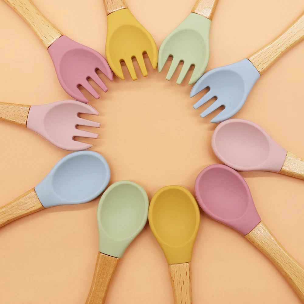 China Silicone Baby Spoon And Fork Manufacturer l Melikey factory and  suppliers