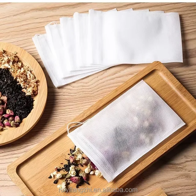 Wholesale Customized Large Nonwoven Drawstring Tea Bags Black Tea Filter for Beverage Food Candy Household Gift Use for Grocery